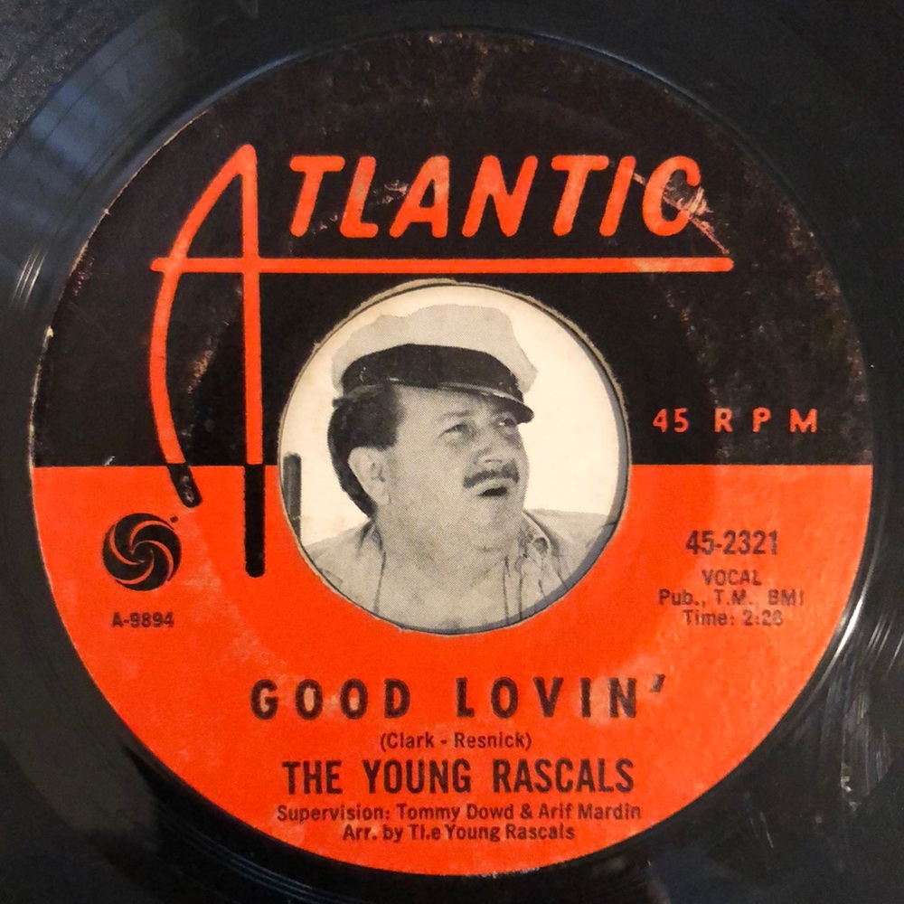 The Young Rascals Mustang Sally Vinyl 45 Record '66